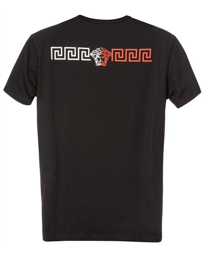 Versace Collection Men's White Graphic Short Sleeve Crewneck T-Shirt