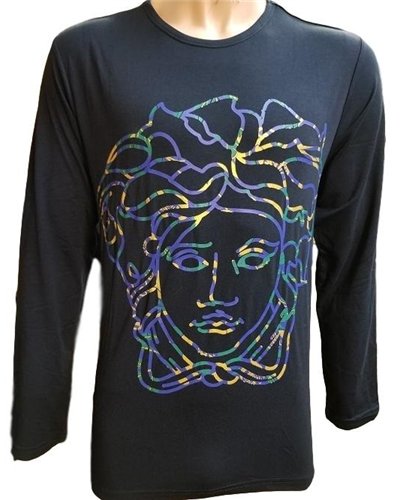 Versace Mens Medusa T-Shirts Black