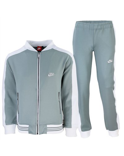 Nike Men's Cotton Zip Hoodie & Pants Set Gray