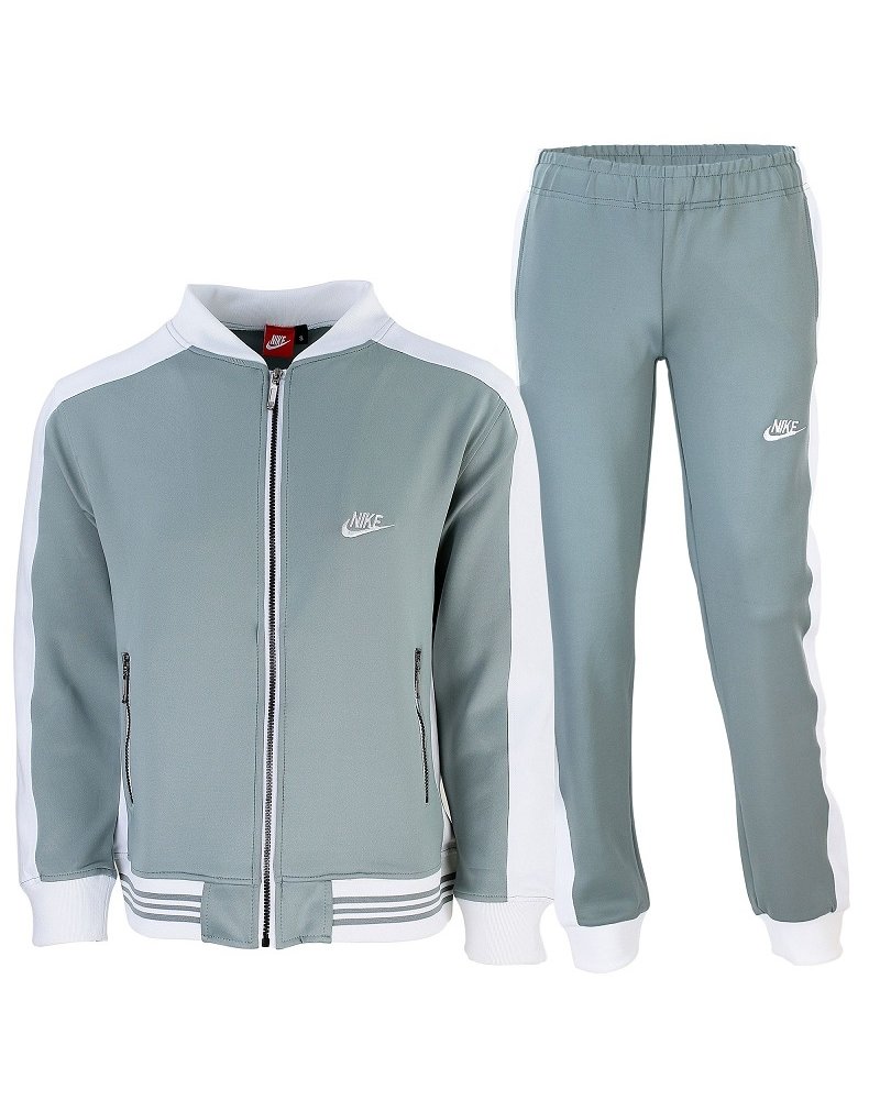 Nike Men's Cotton Zip Hoodie & Pants Set Gray