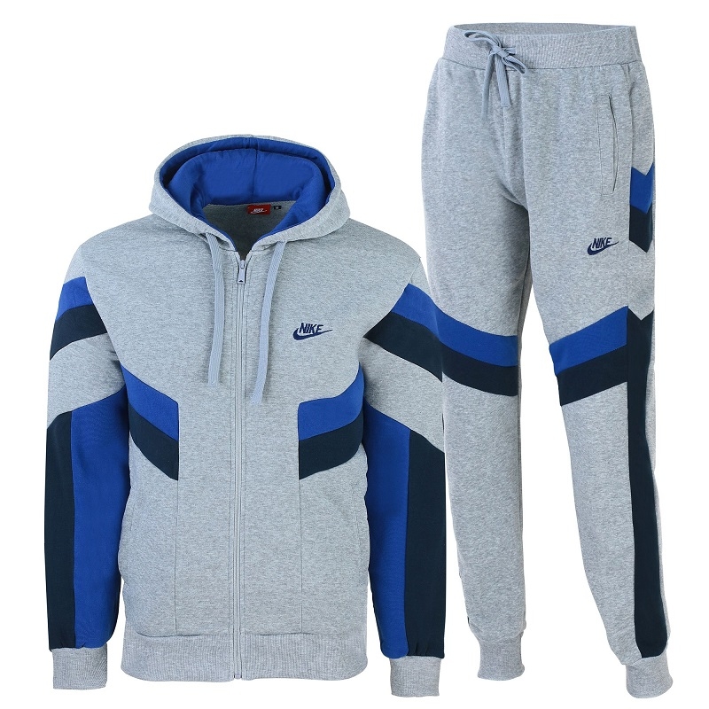 Nike Sportswear Club Fleece Zip  Hoodie & Pants Set Gray