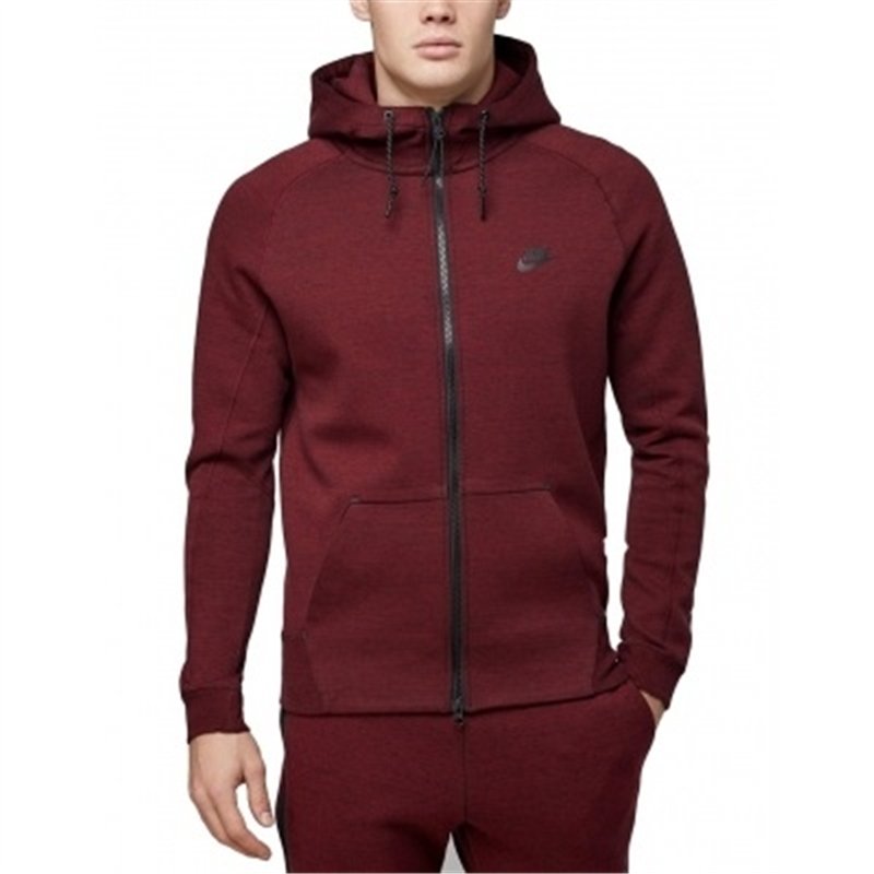 Nike Sportswear Club Fleece Men's Full Zip Hoodie & Pants Set Burgundy