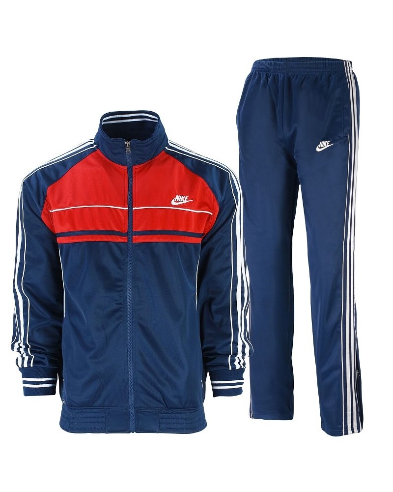 Nike Sportswear Full-Zip Hoodie & Pants Set Navy/Red