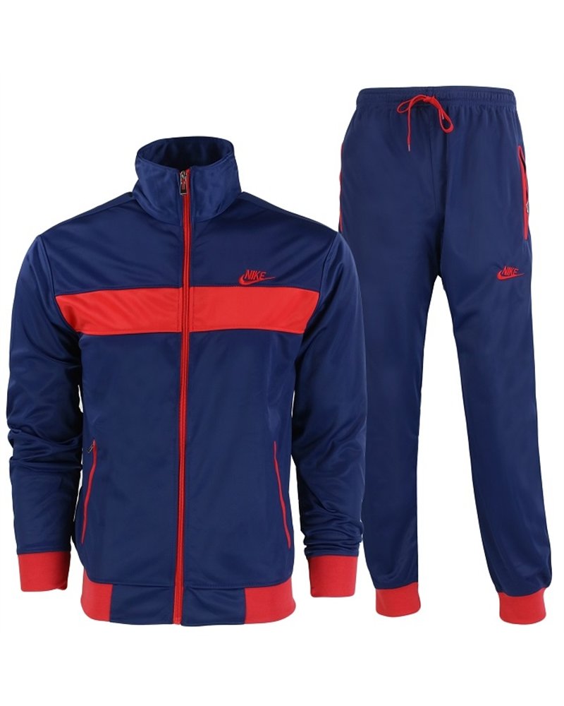 Nike Poly knit Tracksuit Set Navy/White