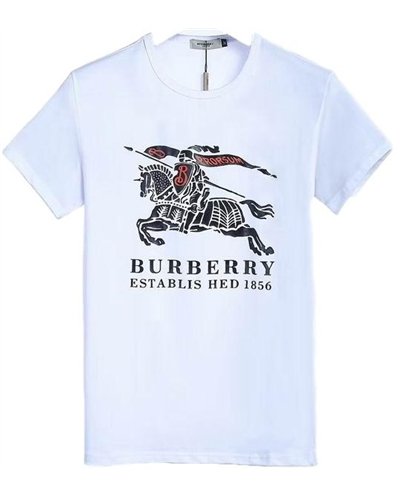 Burberry Men's Cruise Abtot White Cotton T-shirt