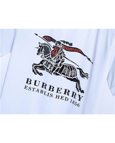Burberry Men's Cruise Abtot White Cotton T-shirt
