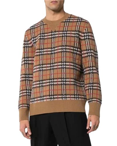 Burberry Check Jacquard Sweater