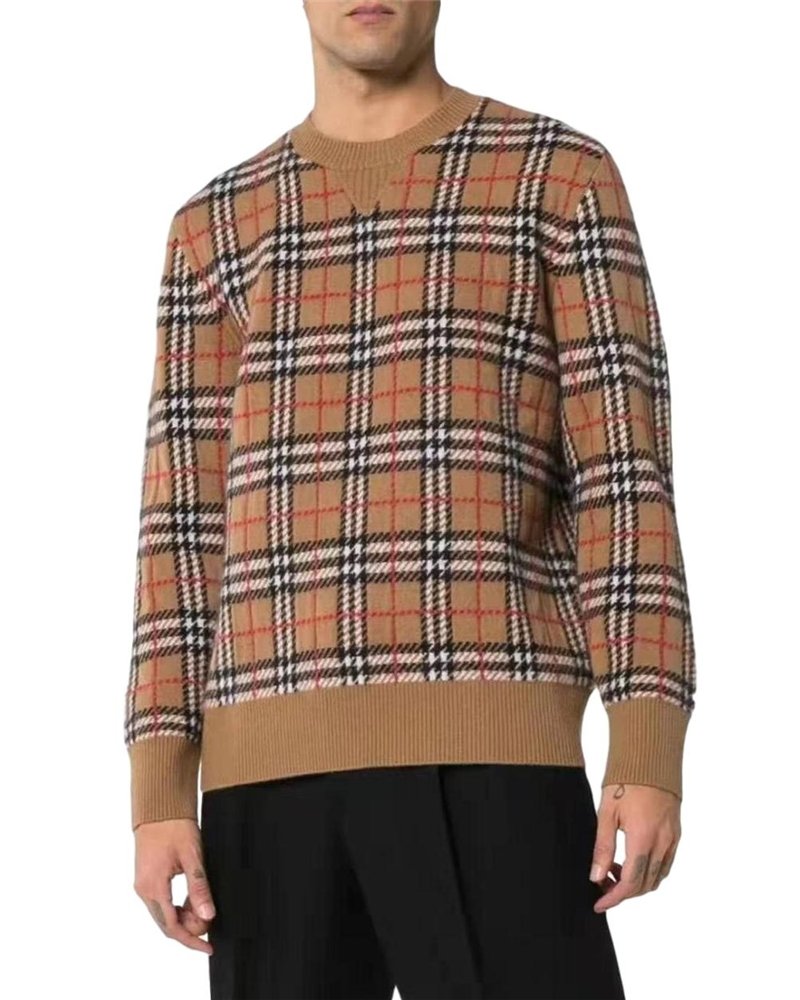 Burberry Check Jacquard Sweater