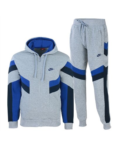 Nike Sportswear Club Fleece Zip  Hoodie & Pants Set Gray