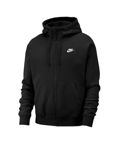 Nike Sportswear Club Fleece Men's Full Zip Hoodie & Pants Set Black