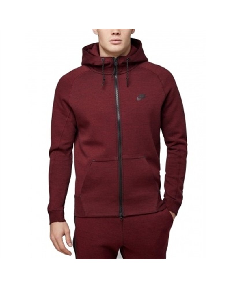 Nike Sportswear Club Fleece Men's Full Zip Hoodie & Pants Set Burgundy