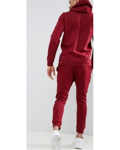 Nike Sportswear Club Fleece Men's Full Zip Hoodie & Pants Set Burgundy