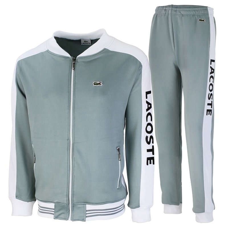 Lacoste Men's Sport Color-Blocked Track Suit White/Black