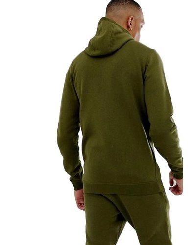 Nike Sportswear Club Fleece Men's Full Zip Hoodie & Pants Set Olive Green