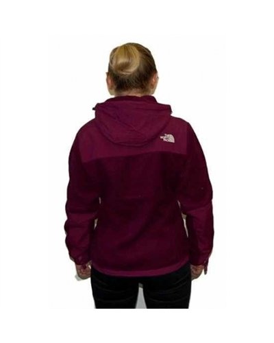 The North Face Women's Denali Hooded Fleece Jacket Burgundy  Closeout