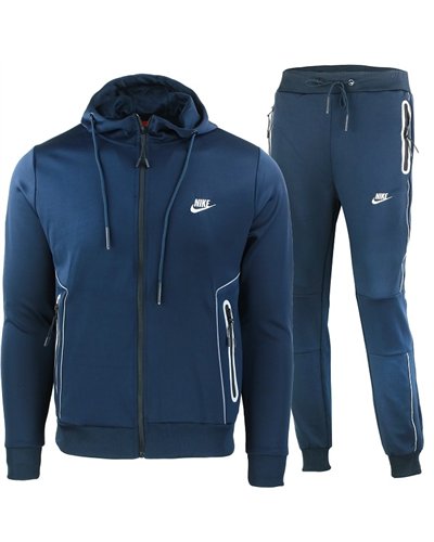Nike Sportswear Scuba Fleece Jacket & Pants Set 2 Pc Set Navy