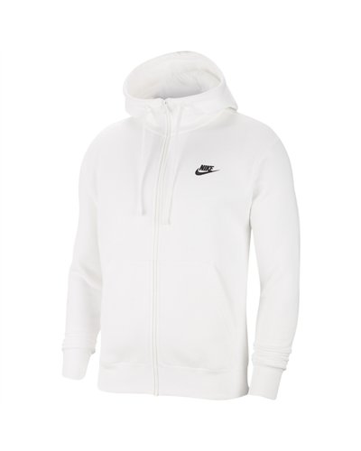 Nike Sportswear Club Fleece Men's Full Zip Hoodie & Pants Set White