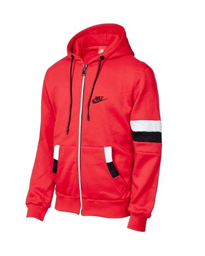 Nike Swoosh Full-Zip Hoodie & Pants Set -Red