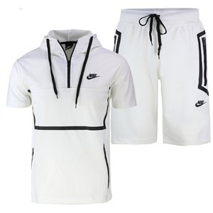 Nike Men's Sportswear Tech Men's Short-Sleeve Full Zip Hoodie & Short Set