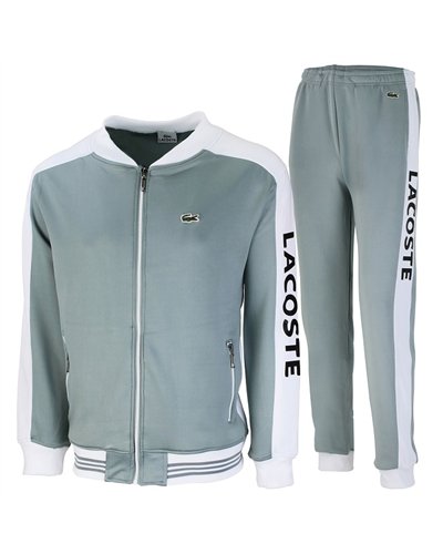 Lacoste Men's Sport Color-Blocked Track Suit White/Black