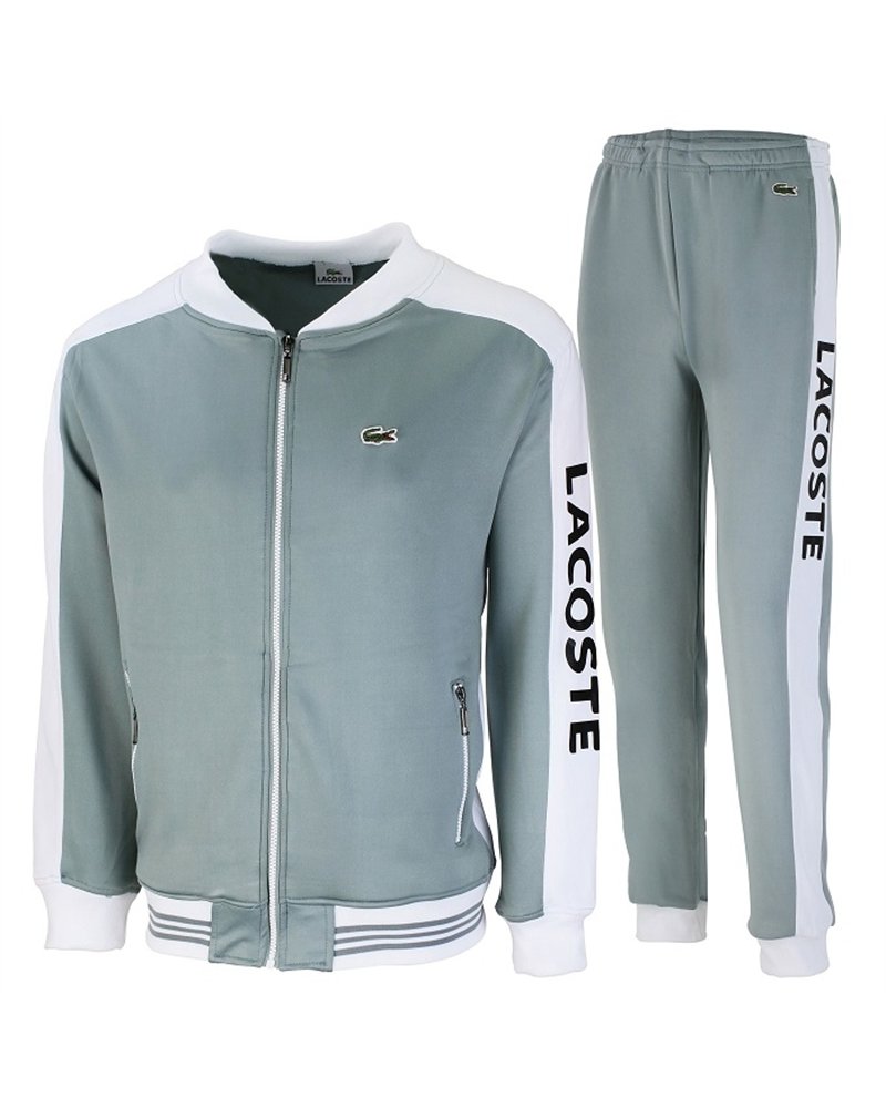 Lacoste Men's Sport Color-Blocked Track Suit White/Black