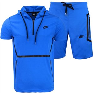 Nike Men's Sportswear Tech Men's Short-Sleeve Full Zip Hoodie & Short Set