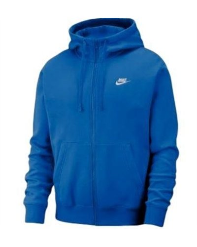 Nike Sportswear Club Fleece Men's Full Zip Hoodie & Pants Set Royal