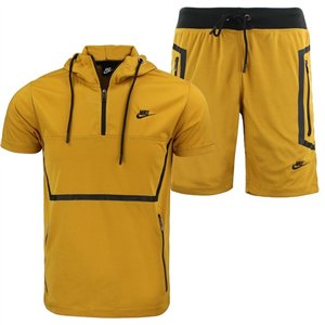Nike Men's Sportswear Tech Men's Short-Sleeve Full Zip Hoodie & Short Set