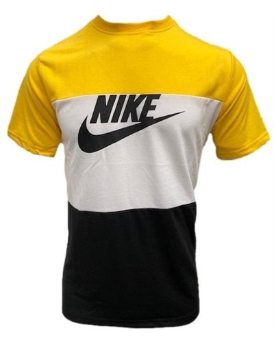 Nike Men's Crewneck Top & Short Set Yellow