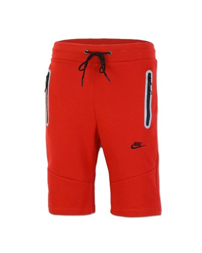 Nike Men's Short-Sleeve Full Zip Hoodie & Short Set Red
