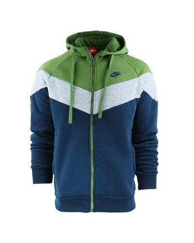 Nike Sportswear Color Block Fleece Zip  Hoodie & Pants Set Royal