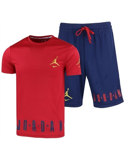 Nike Jordan Men's Sport Dri-Fit Shorts & T Shirt 2 Pc Set