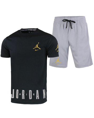 Nike Jordan Men's Sport Dri-Fit Shorts & T Shirt 2 Pc Set