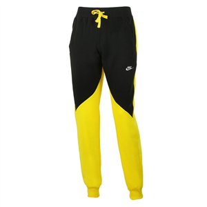 Nike Sportswear  Fleece Zip  Hoodie & Pants Set Black/Yellow