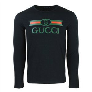 GUCCI Logo Men's Graphic T-Shirt -White
