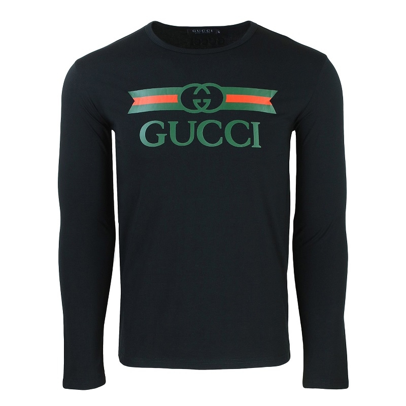 GUCCI Logo Men's Graphic T-Shirt -White