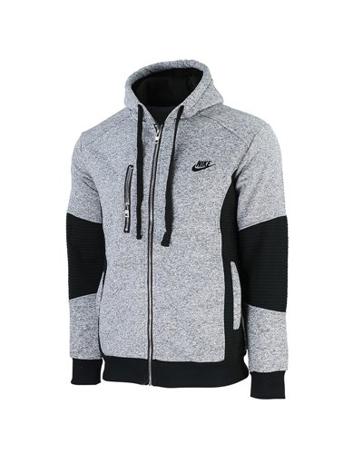 Nike Sportswear Club Fleece Tweed Zip  Hoodie & Pants Set Gray