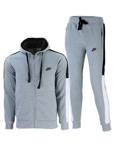 Nike Sportswear Club Fleece Zip  Hoodie & Pants Set Black