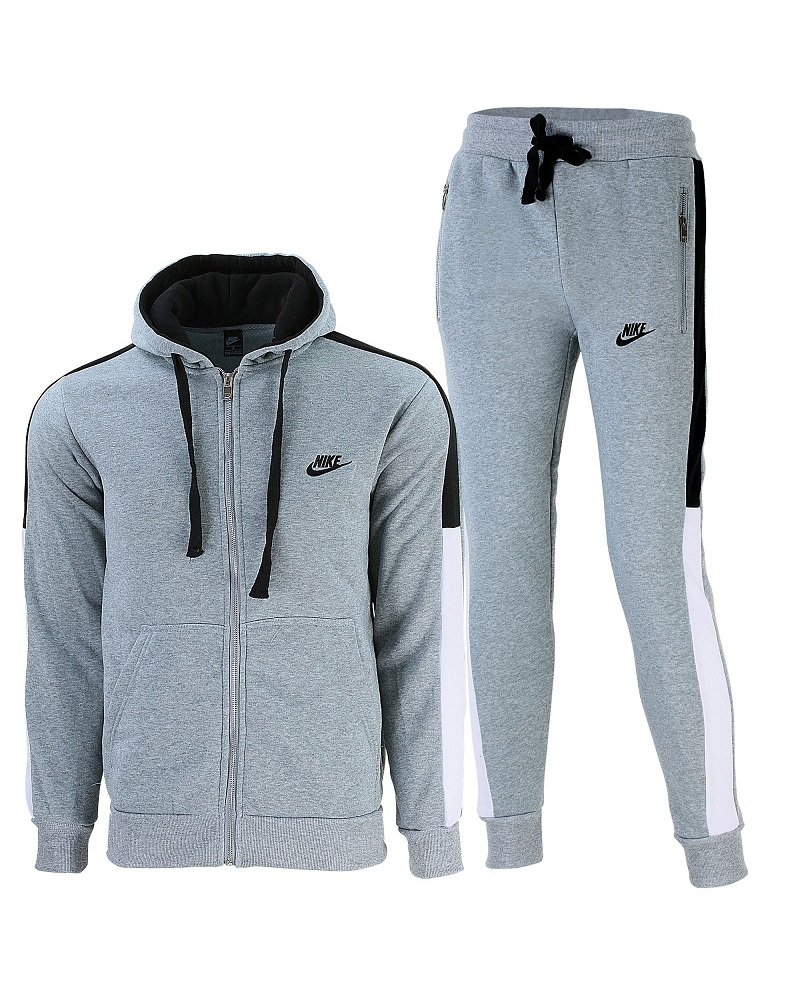 Nike Sportswear Club Fleece Zip  Hoodie & Pants Set Black