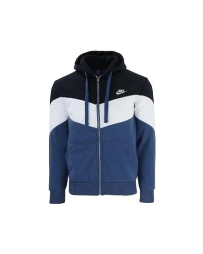 Nike Sportswear Colorblock Full-Zip Hoodie & Pants Set Navy
