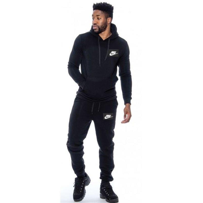 Nike Sportswear Club Fleece Men's Pullover Hoodie   Hoodie & Pants Set Black
