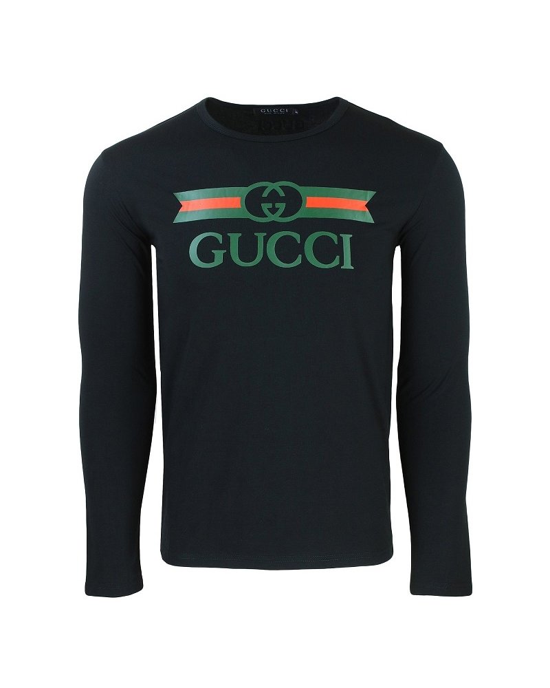 GUCCI Logo Men's Graphic T-Shirt -White