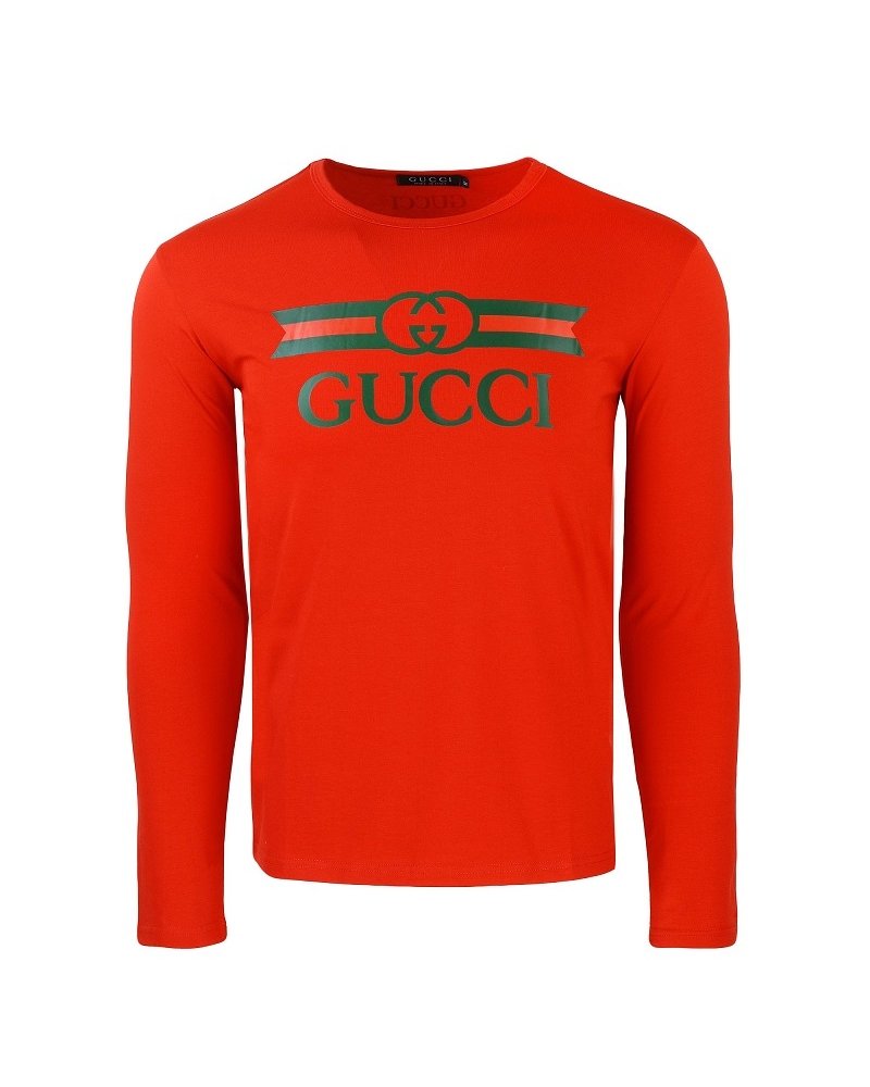 GUCCI Logo Men's Graphic T-Shirt -White