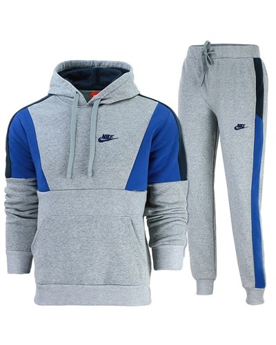 Nike Men's Colorblock Pullover Hoodie & Pants Set