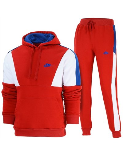 Nike Men's Colorblock Pullover Hoodie & Pants Set