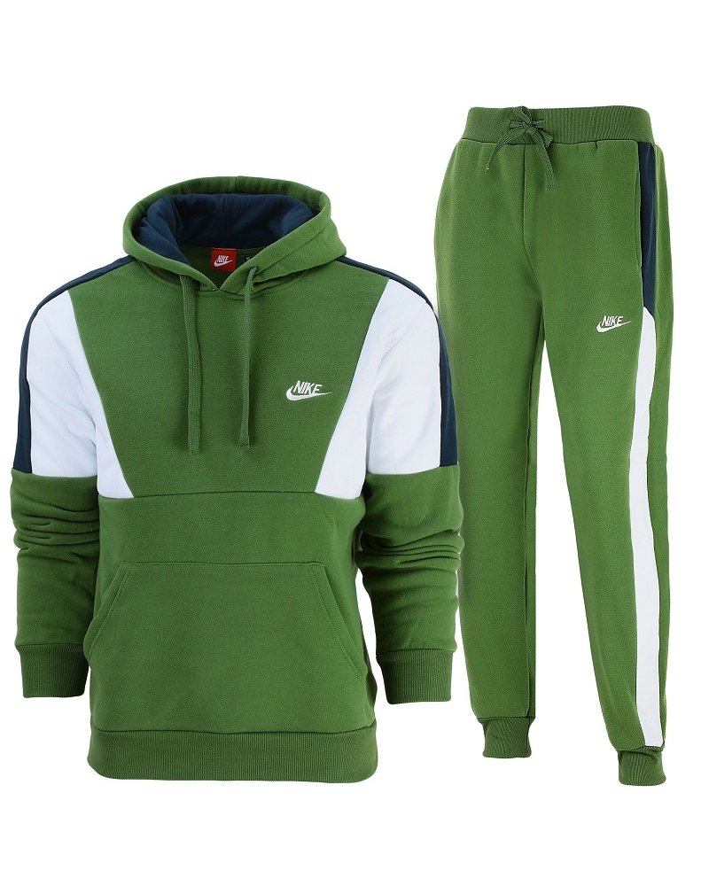 Nike Men's Colorblock Pullover Hoodie & Pants Set