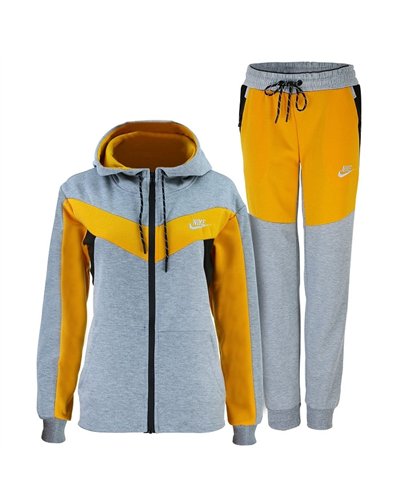 Nike Essential Colorblock Full-Zip Fleece Hoodie & Pants Set