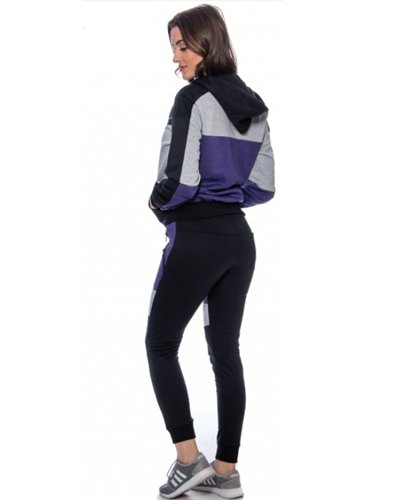 Nike Womens Essential Colorblock Full-Zip Fleece Hoodie & Pants Set