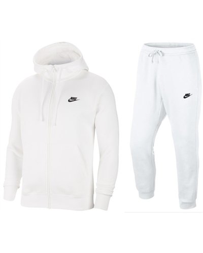 Nike Sportswear Club Fleece Men's Full Zip Hoodie & Pants Set Red