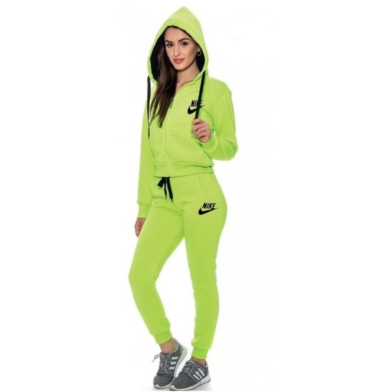 Nike Womens Essential Full-Zip Fleece Hoodie & Pants Set